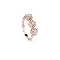 Ring Damiani Woman Margherita in Rose Gold Diamante 0.30 Ct 20087079 - 20087079